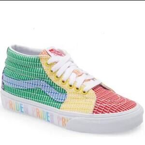 VANS PRIDE RAINBOW SNEAKERS UNISEX SIZE 9.5MENS,11WO'S